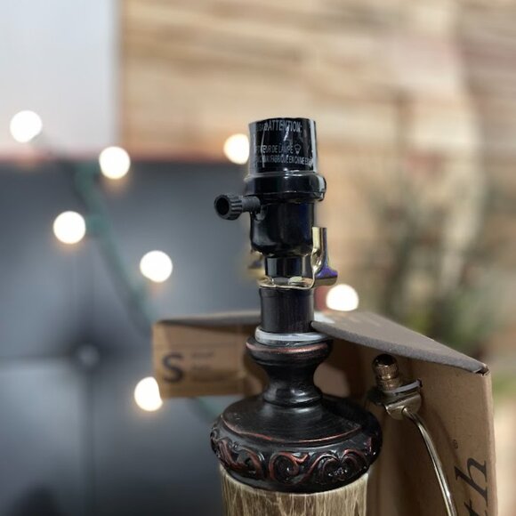 allen+roth 13.75-in Bronze Plug-In Metal Table Lamp   NWT - Picture 3 of 4